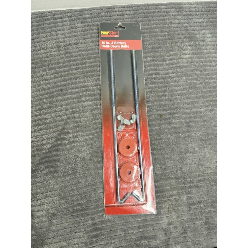 EverStart Auto 10-inch J-style battery hold-down bolt kit